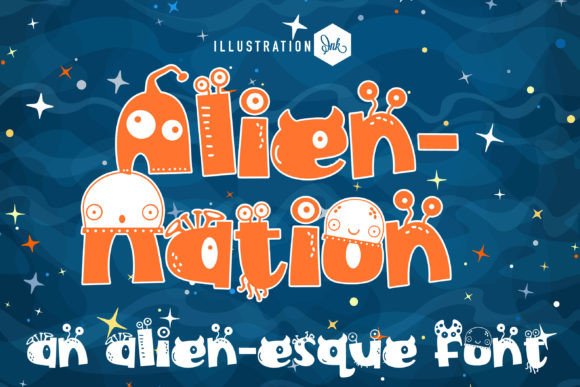 Alien-nation Font Review: A Quirky Display Typeface for Web