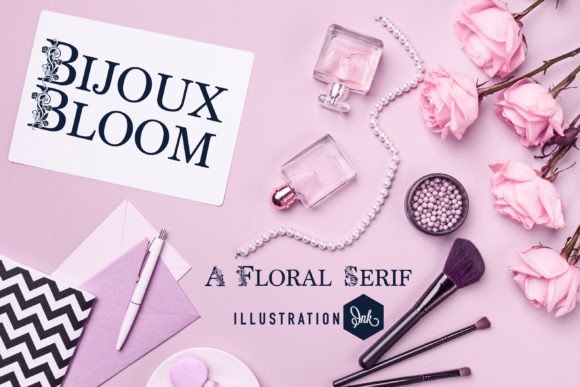 Bijoux Bloom: A Decorative Serif Font for Elegant Branding