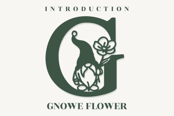 Bring Whimsy to Your Shop with the Gnome Flower Font
