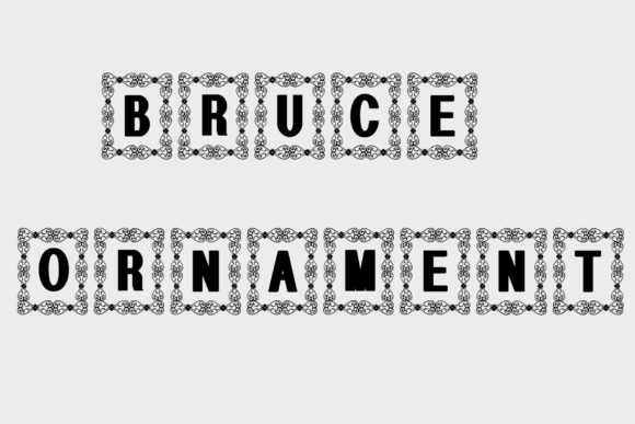 Bruce Ornament: A Charming Decorative Font for Crafters