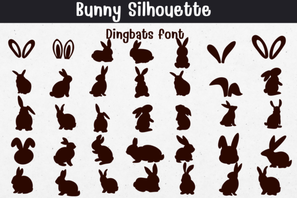 Bunny Silhouette: A Designer's Take on This Playful Dingbat Set