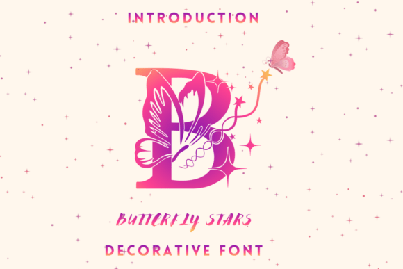 Butterfly Stars: A Decorative Font for Memorable Branding
