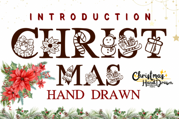 Christmas Hand Drawn: A Festive Typeface for Editorial Design