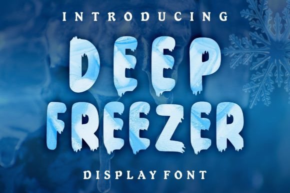 Deep Freezer: A Winter Display Font for Web Headers