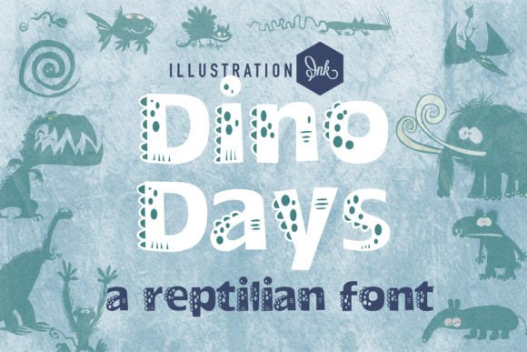 Dino Days: A Playful Display Font for Editorial Design