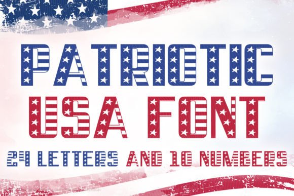 Elevate Your Brand with the Patriotic Usa Decorative Font