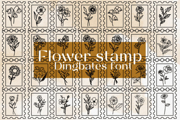 Flower Stamp Font: A Crafter's Guide to Floral Design
