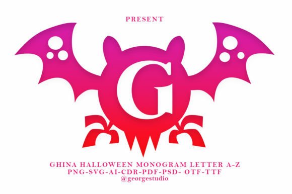 Ghina Halloween Monogram Font Review