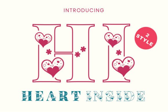 Heart Inside: A Romantic Typeface for Editorial Design