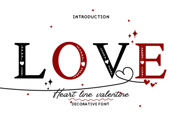 Heart Line Valentine: A Charming Font for Small Business Branding