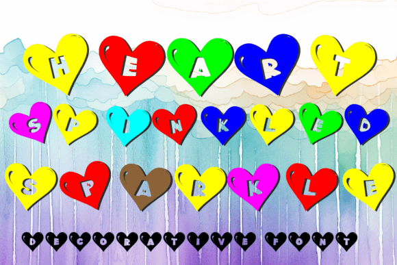 Heart Sprinkled Sparkle: A Decorative Font for Scroll-Stopping Marketing