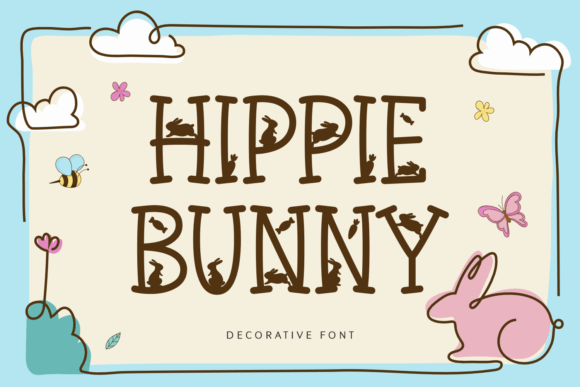Hippie Bunny: A Playful Display Font for Editorial Design