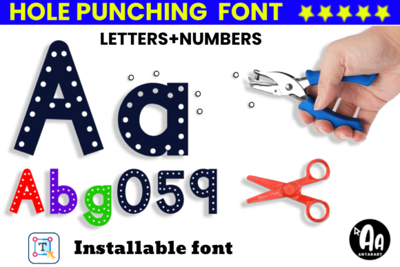 Hole Punching Font: A Playful Typeface for Brand Identity