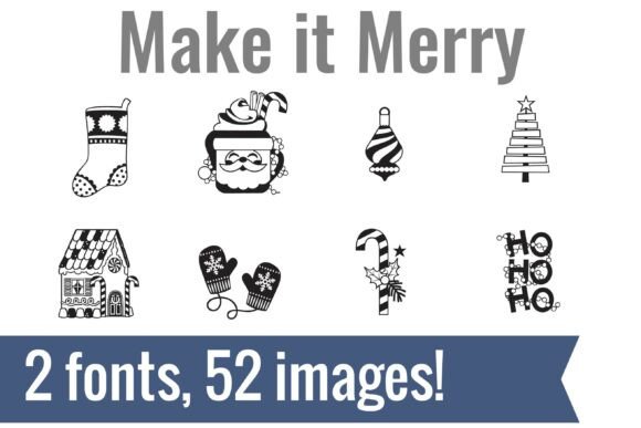 Make It Merry Dingbats: A Festive Typeface for Small Business Branding