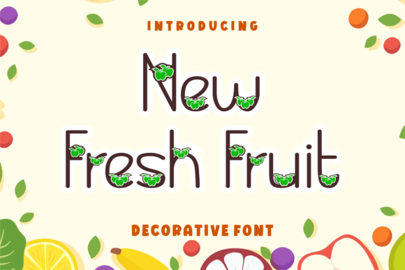 New Fresh Fruit Font Review: A Decorative Typeface for Brands