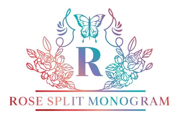 Rose Split Monogram: A Delicate Typeface for Editorial Design