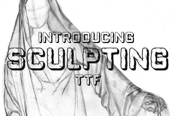Sculpting Font: A Decorative Typeface for Makers