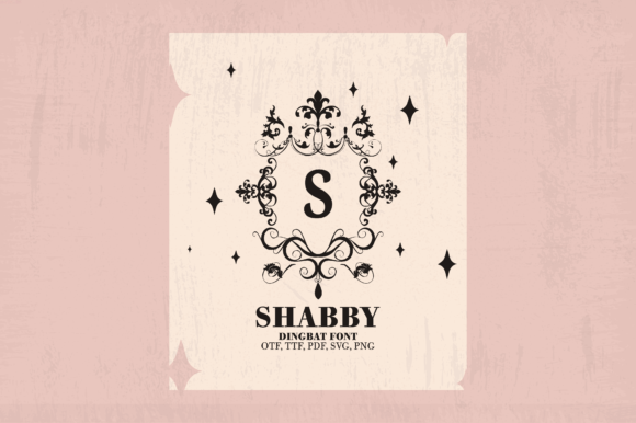 Shabby Chic Flourishes Monograms Font Review