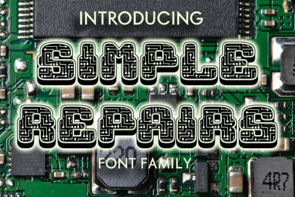 Simple Repairs: A Decorative Typeface for Editorial Impact