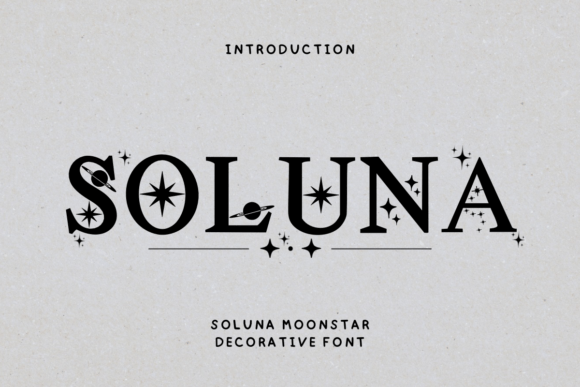 Soluna Typeface Review: A Decorative Font for Brand Identity
