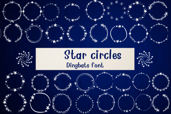 Star Circles Font: A Playful Dingbat for Brand Magic