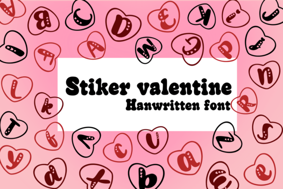 Stiker Valentine: A Sweet Decorative Font for Makers