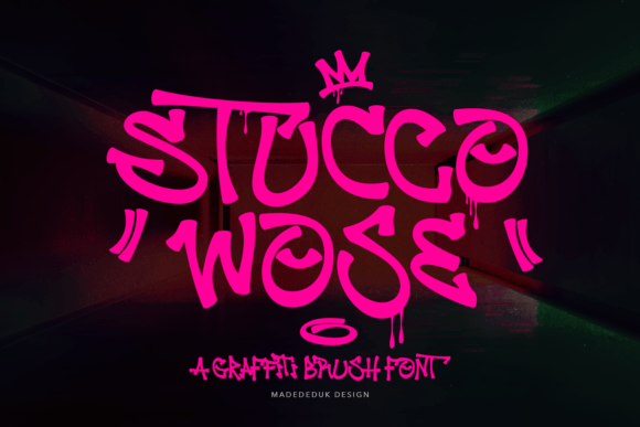 Stucco Wose: The 90s Graffiti Font for Modern Crafters