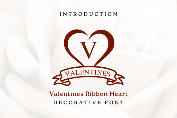 Valentines Ribbon Heart: A Decorative Font for Web Design