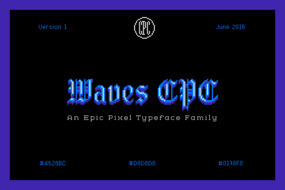 Waves CPC: A Bold Display Font for Business Branding